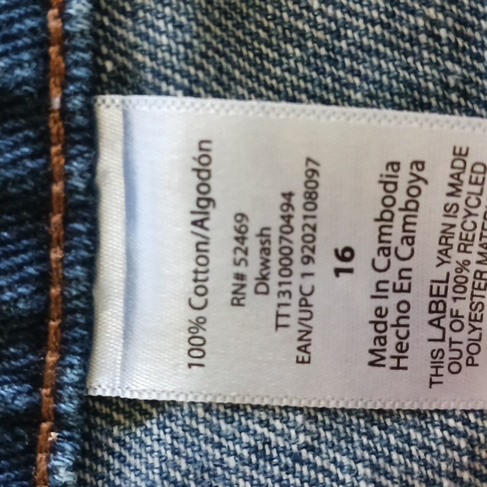 Time & Tru Distressed Jean Shorts size 16 plus size - Picture 6 of 12